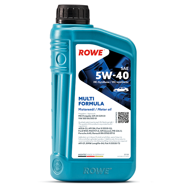 HIGHTEC MULTI FORMULA SAE 5W-40_Rowe_Artikelbild DieHalle3.0_DerShop3.0_1L HIGHTEC MULTI FORMULA SAE 5W-40_Rowe_Artikelbild DieHalle3.0_DerShop3.0_1L